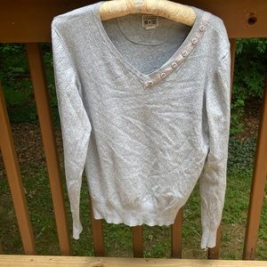 Converse grey v neck sweater